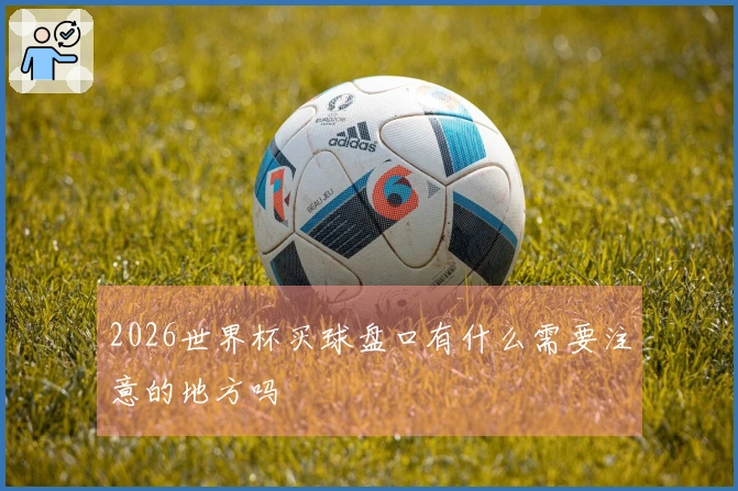 2026世界杯买球盘口有什么需要注意的地方吗