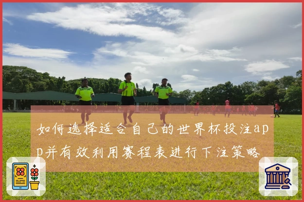 如何选择适合自己的世界杯投注app并有效利用赛程表进行下注策略